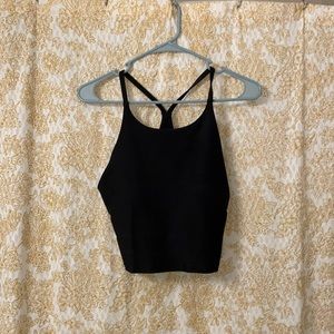 Black Longline Sports Bra from Old Navy